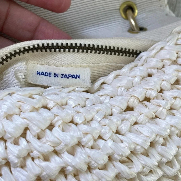 Straw mini hand Bag made in Japan - Picture 3 of 9